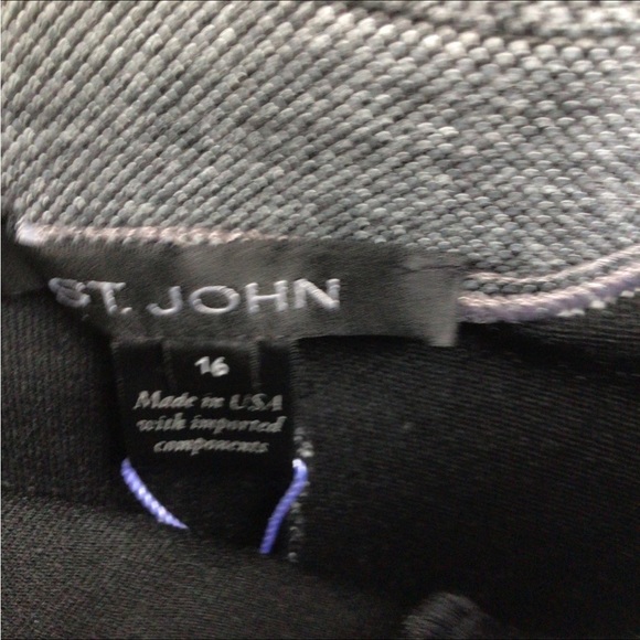 StJohn BNWT Grey Melange Zipper Ankle Pants (Size 16) $695+ MADE IN USA! - Picture 7 of 13